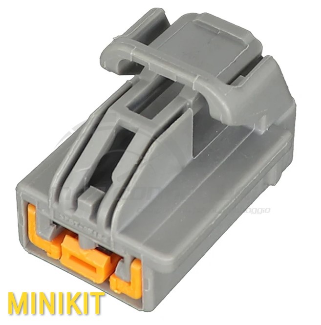KIT Connettore YAZAKI serie YES/YESC KAIZEN 2.8 x 0.8 mm (110) - 2 vie p.f. grigio