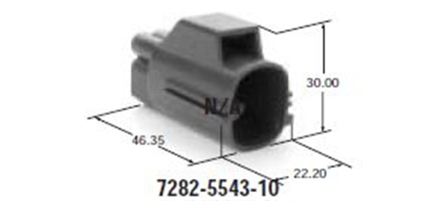 KIT connettore YAZAKI serie yes/yesc kaizen 1.5 mm (060) - 4 vie p.m. sealed nero