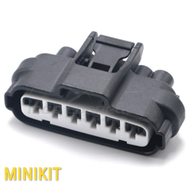 kit connettore YAZAKI SERIE 2.3II (090II) - 6 vie p.f. sealed nero