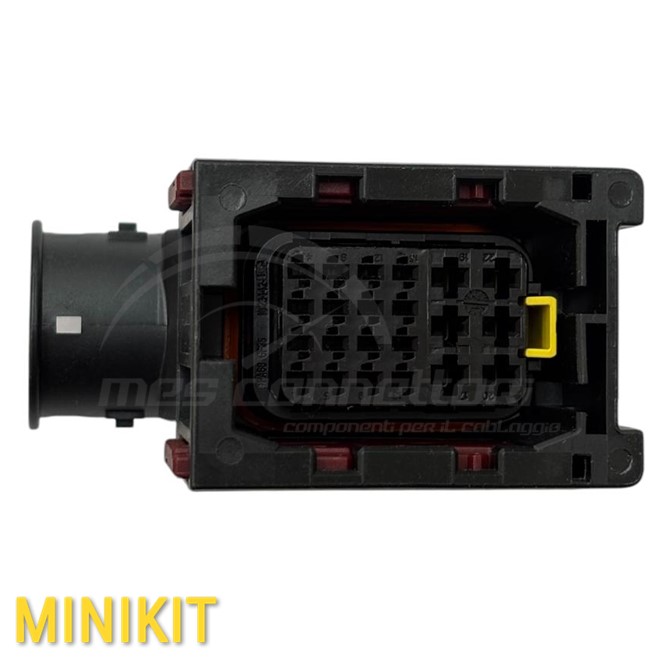 kit connettore tyco LEAVYSEAL 1.5/2.8 - 22 vie nero p.f. code 'A'