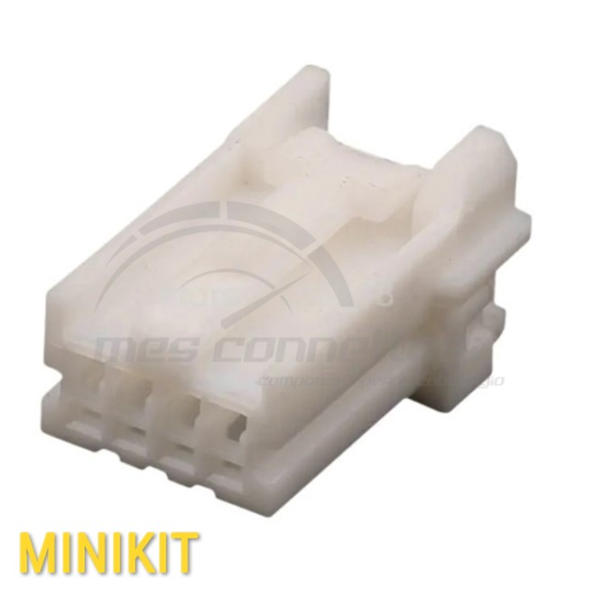 KIT connettore YAZAKI serie TK 91 1.0 mm (040) - 4 vie p.f. bianco