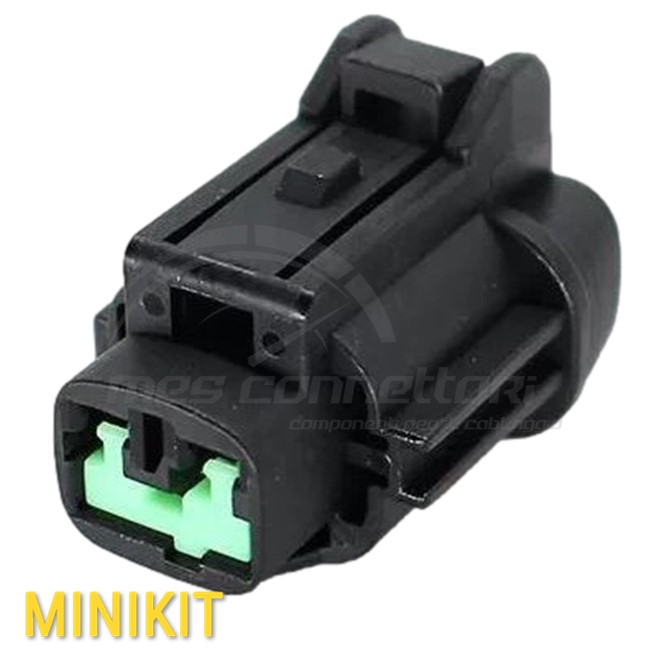 Kit connettore Sumitomo serie RS 2.3mm (090) - 2 vie p.f. sealed nero