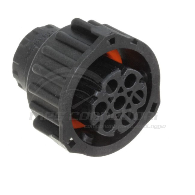 kit connettore tyco serie DIN 1.5 circolare - 7 vie (2 cieche) p.f.