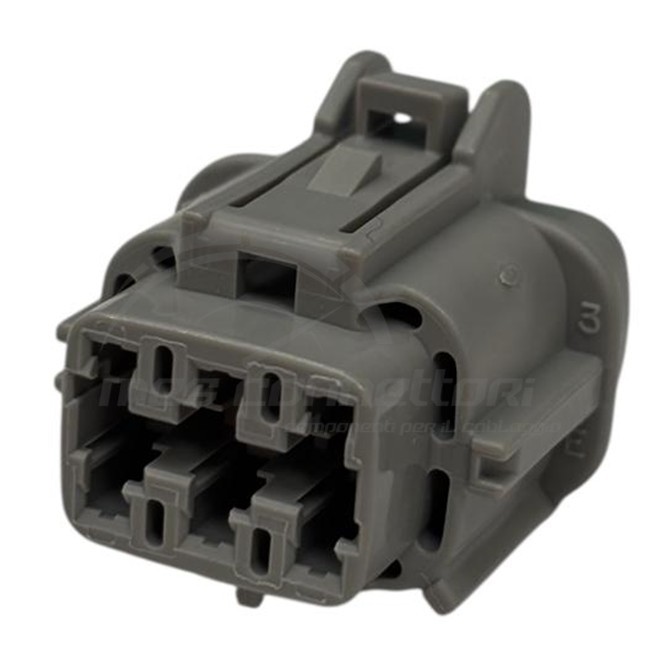 connettore sumitomo serie RS 2.3 mm (090) - 6 vie p.f. sealed grigio
