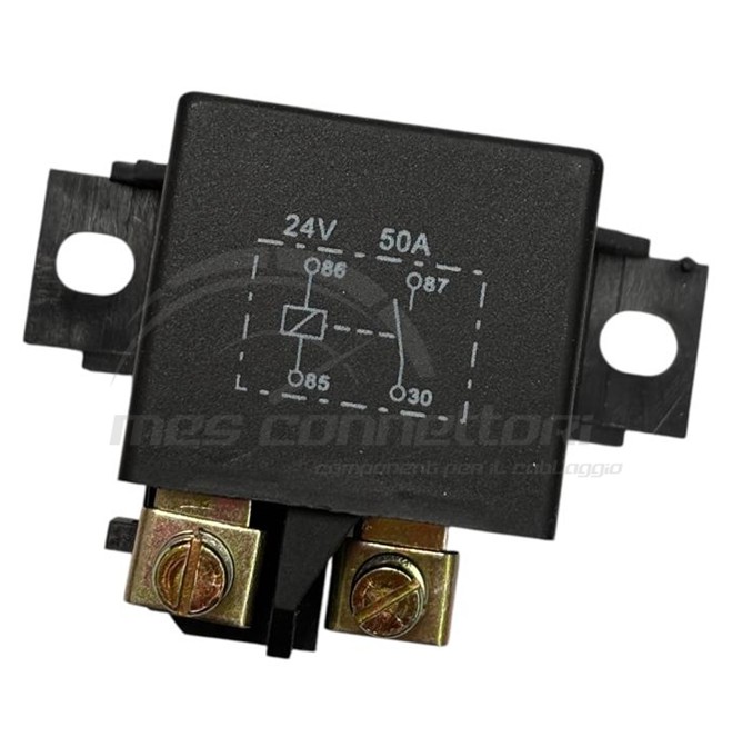 relè di potenza con fissaggio a vite 24V 50A