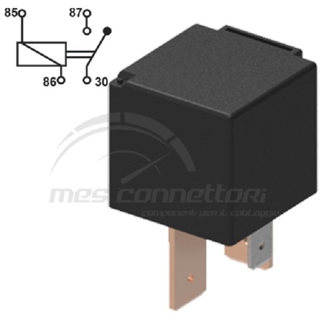 rele`di potenza 24V 40A con staffa removibile