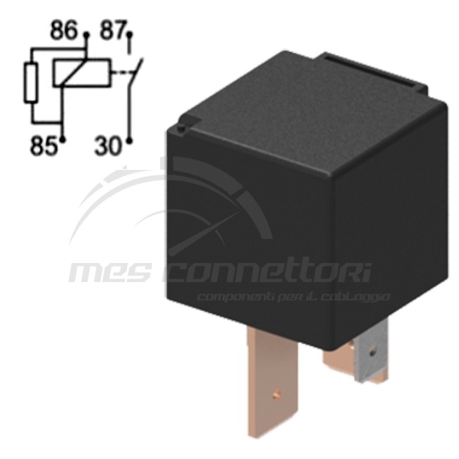 rele` di potenza 12V 70A con resistenza senza staffa