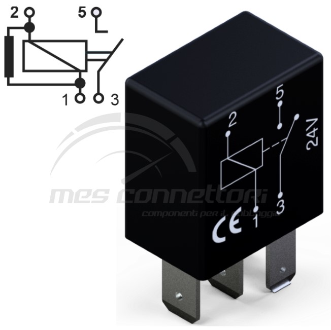 micro rele'  24V 10A normalmente aperto con resistenza