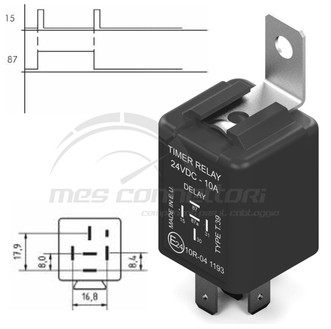 RELE' FLIP FLOP 24V NEGATIVO