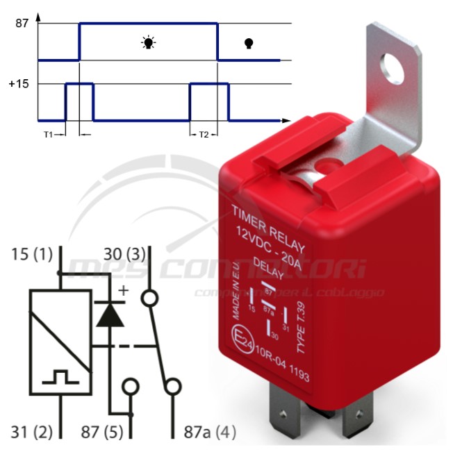 rele' flip flop 12V stacco positivo