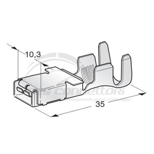 Terminale MTA femmina linea F800 sez. 8-10 mmq