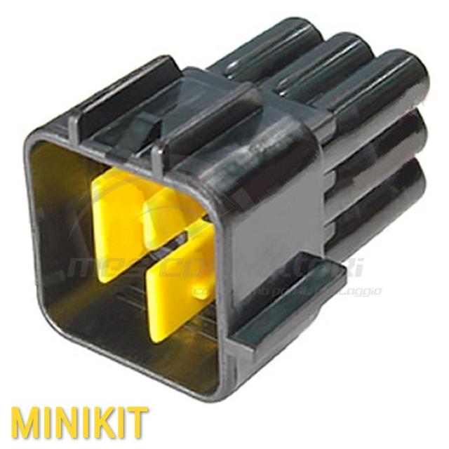 kit connettore Furukawa serie RFW - 9 vie p.m. nero con secondary lock