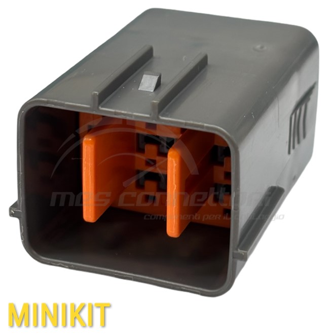 kit connettore sumitomo serie DL 2.3 mm (090) - 12 vie p.m. sealed grigio scuro