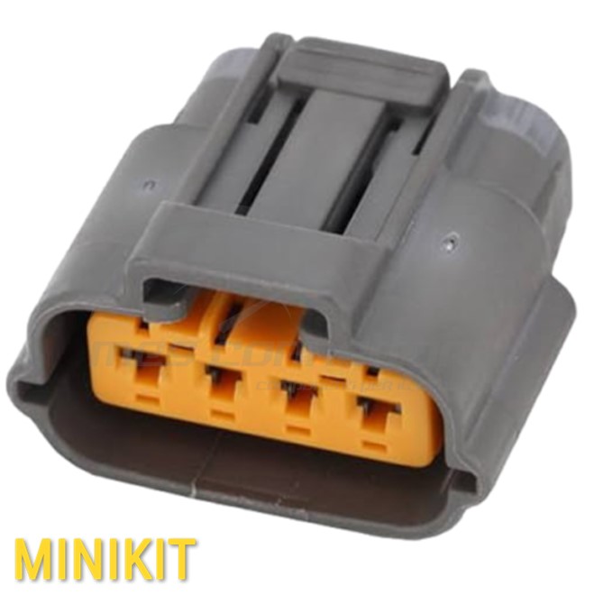 kit connettore Sumitomo serie DL 2.3 mm (090) - 4 vie p.f. sealed grigio scuro