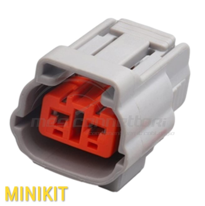 kit connettore Sumitomo serie DL 2.3 mm (090) - 2 vie p.f. sealed grigio