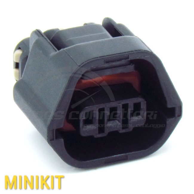 kit connettore yazaki serie SSD 1.2 mm (050) - 3 vie p.f. sealed nero