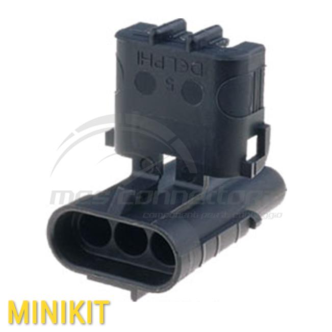 kit connettore delphi Weather-Pack serie 280 - 3 vie p.m.