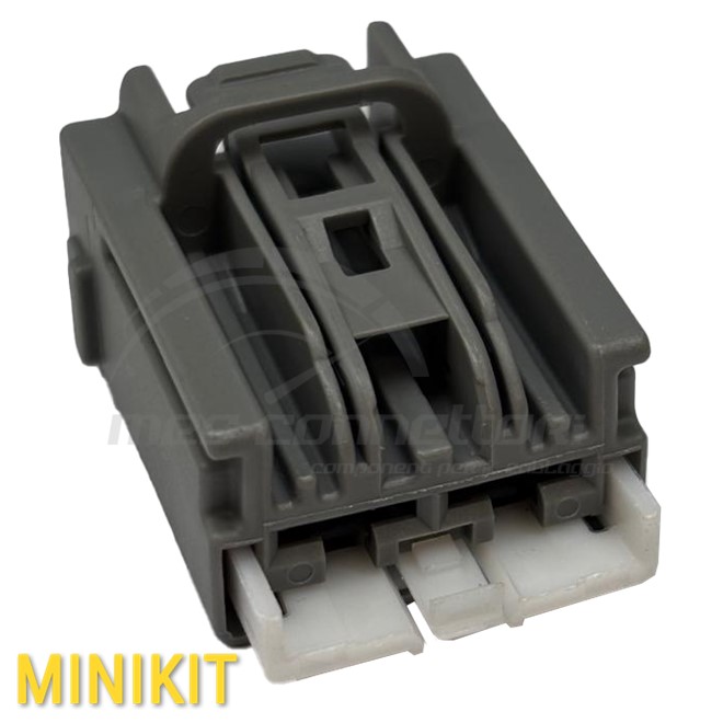 KIT connettore Yazaki serie YES/YESC KAIZEN 6.3mm (250) - 2 vie p.f. nero