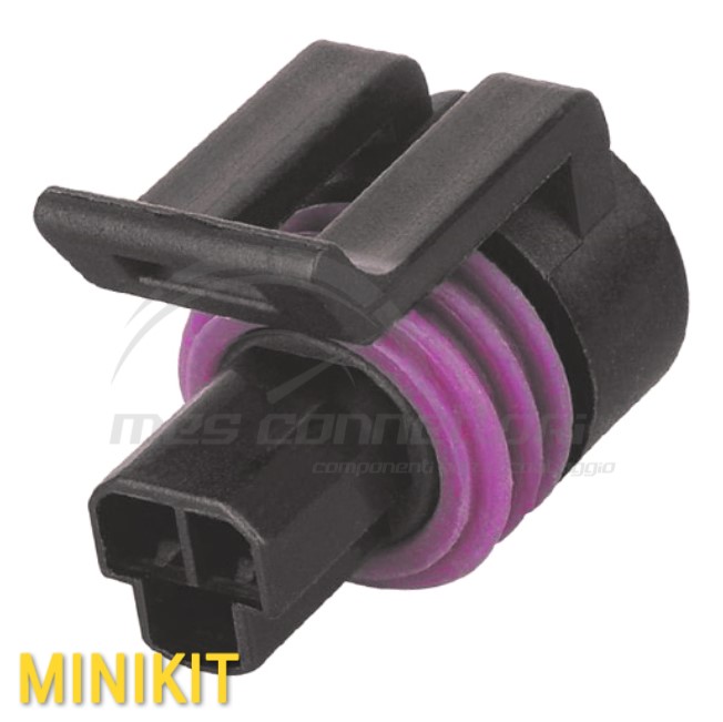 kit connettore delphi pts serie 150 circolare - 3 vie p.f.