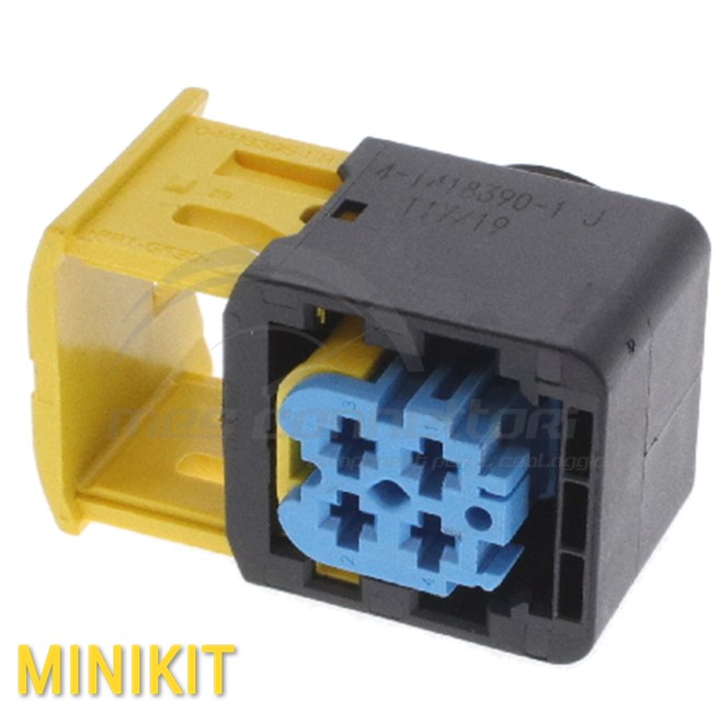 kit connettore tyco serie hdscs 2.8 - 4 vie p.f. blu - gruppo B