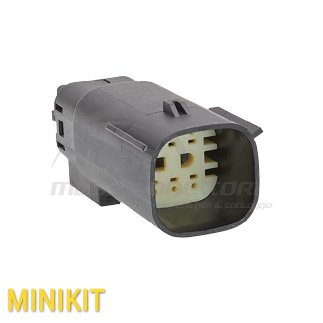 Kit connettore Molex serie MX150 - 6 vie p.m. (2 file)