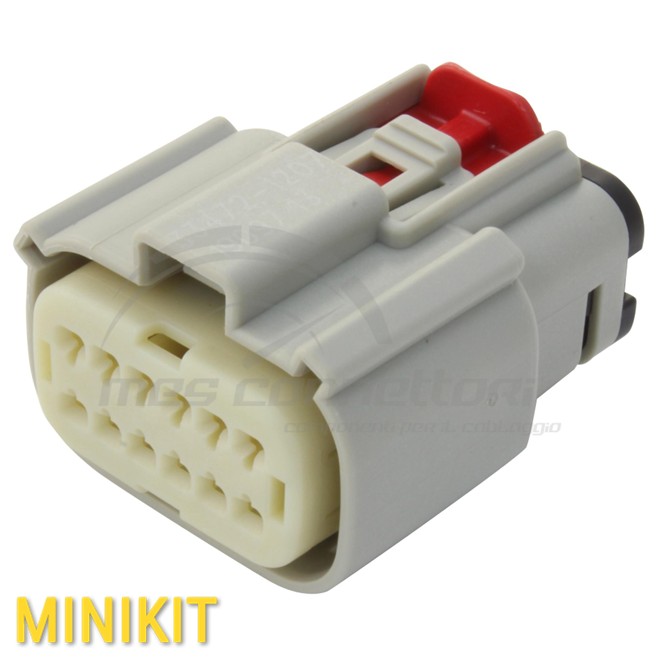 kit connettore Molex serie MX150 - 12 vie p.f. nero no CPA