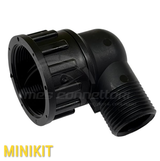 Kit connettore DELFINGEN a 90° - 3 vie per elettrovalvola