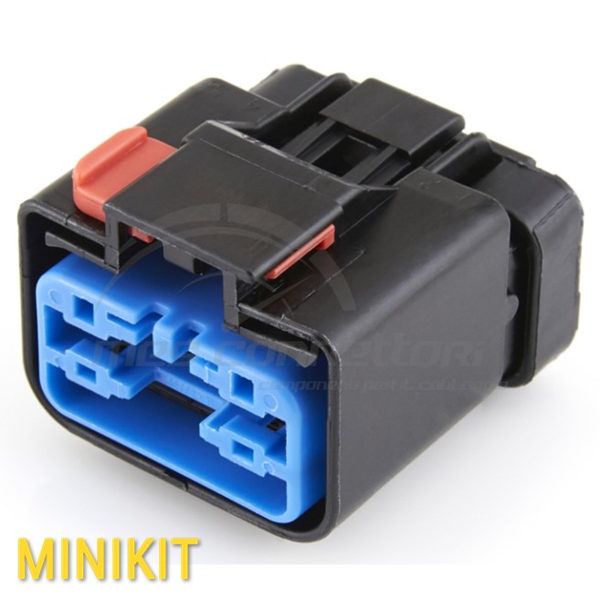 KIT connettore FCI APEX serie 2.8 sealed - 10 vie con CPA blu