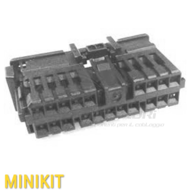 kit connettore tyco serie multilock 070 - 20 vie p.f. grigio seconda generazione