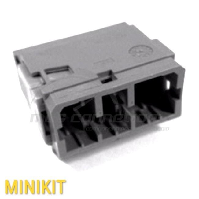 kit connettore tyco serie multilock 070 - 12 vie p.m. grigio seconda generazione