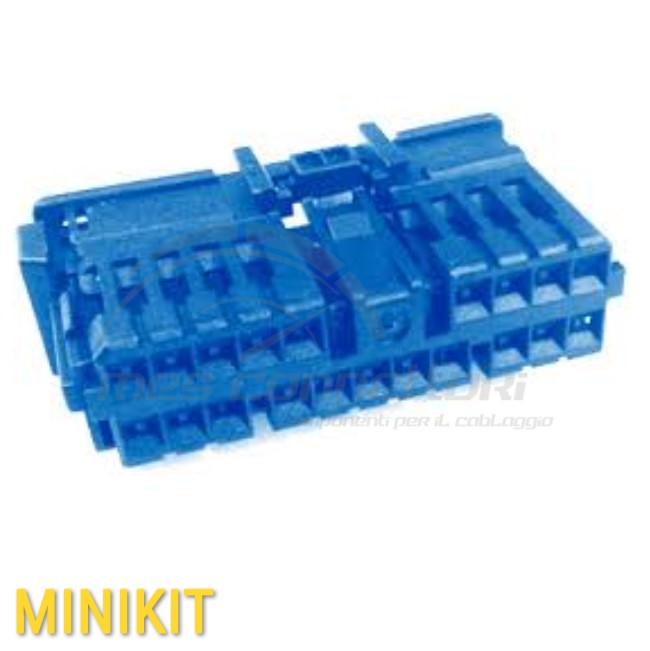 kit connettore tyco serie multilock 070 - 20 vie p.f. blu seconda generazione