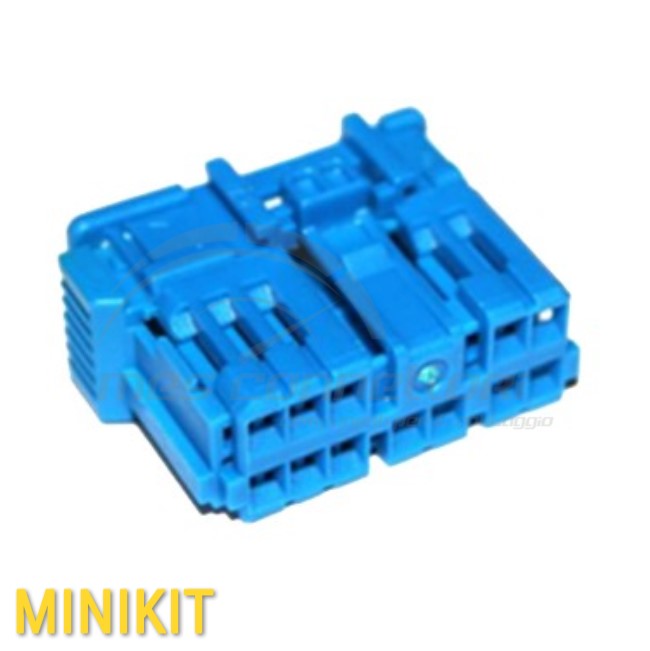 kit connettore tyco serie multilock 070 - 12 vie p.f. blu seconda generazione