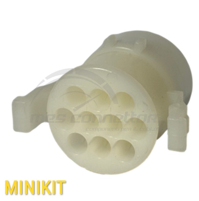 kit CONNETTORE 10 VIE P.M BIANCO (polarizz. come il nero)