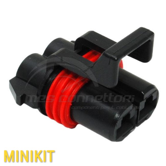kit connettore delphi Metri-Pack serie 480 - 2 vie p.f.