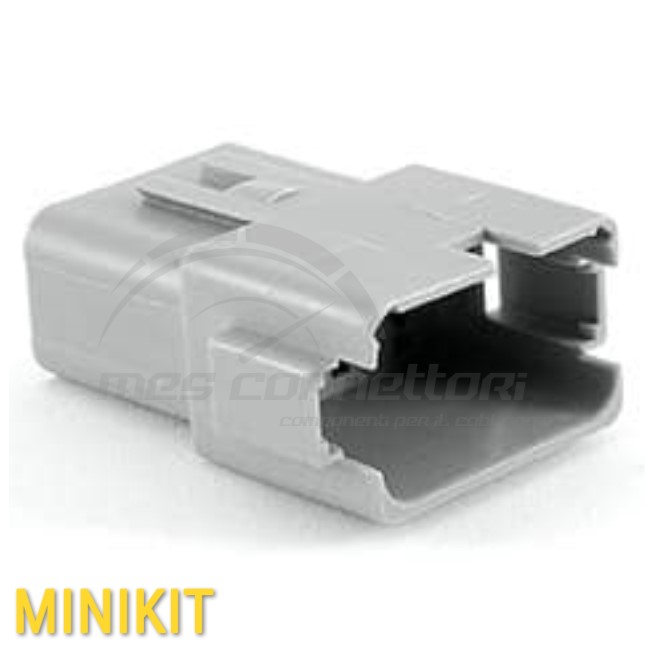 kit connettore amphenol serie AT - 12 vie p.m. con terminali e secondary lock