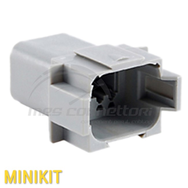kit connettoreamphenol serie AT - 8 vie p.m. con terminali e secondary lock