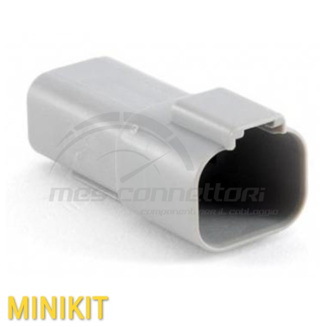 kit connettore amphenol serie AT - 4 vie p.m. con terminali e secondary lock