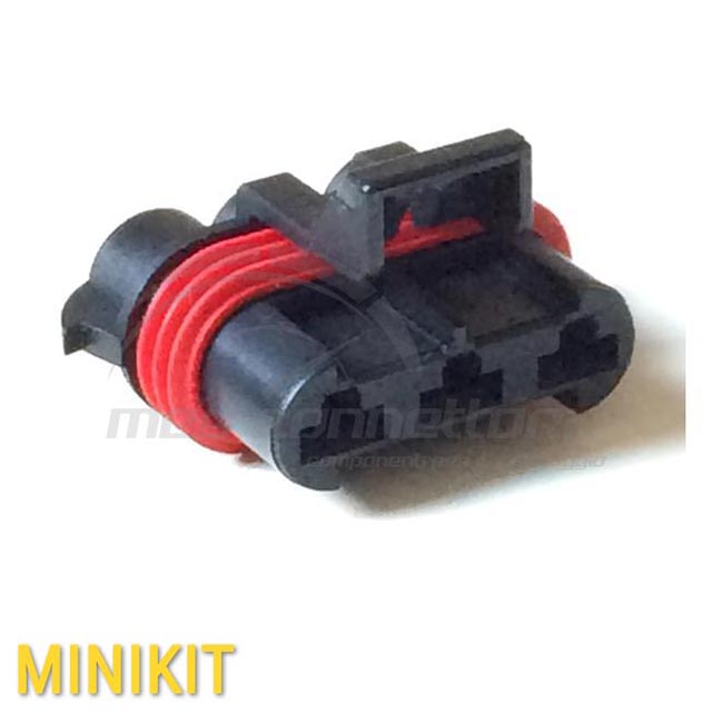 kit connettore delphi Metri-Pack serie 630 - 3 vie p.f.