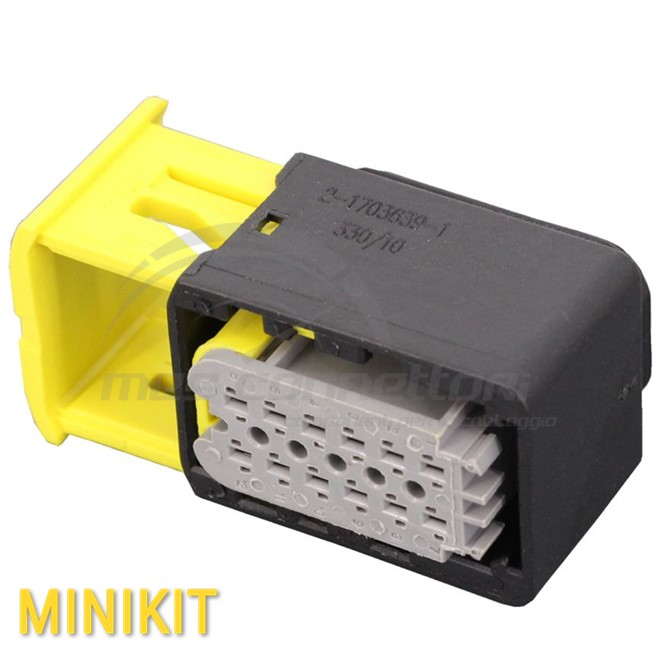 kit CONNETTORE tyco serie hdscs 1.5 - 12 VIE P.F. inserto GRIGIO - gruppo D