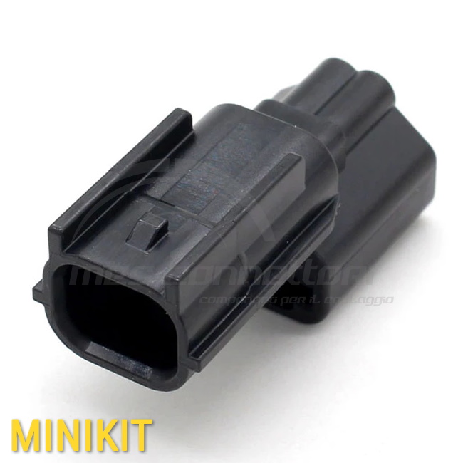 kit connettore Yazaki serie HS 0.64 mm (025) - 2 vie p.m. sealed nero