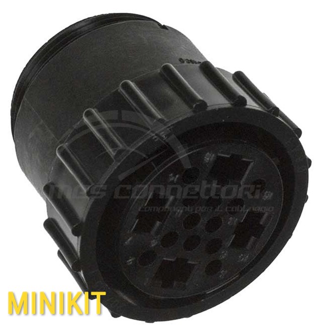 kit connettore tyco serie cpc - 12+4 vie p.f. volante taglia 23