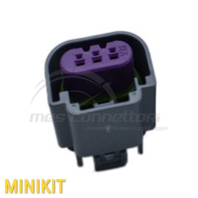 kit connettore  3 vie p.f. per lampade H13