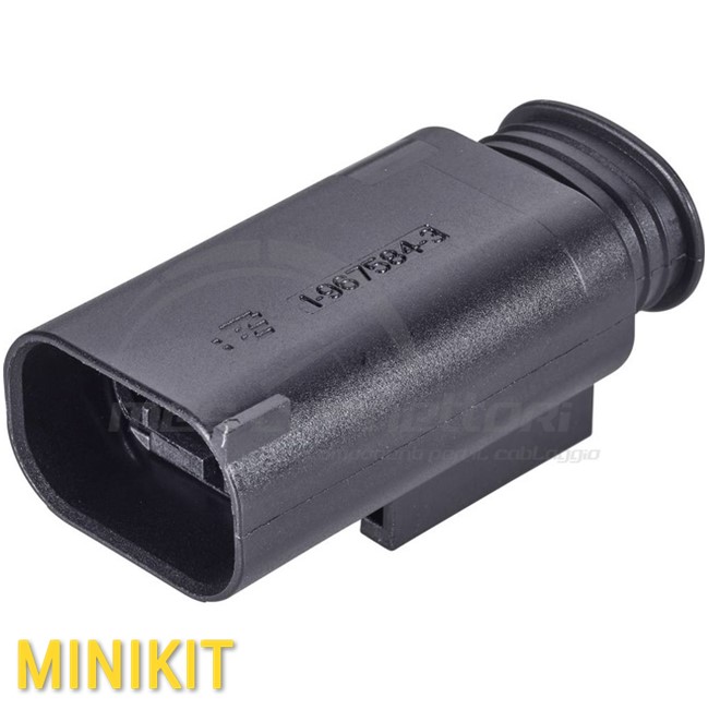 kit connettore tyco serie MQS - 4 vie p.m. con clip