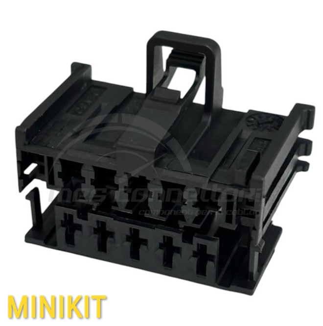 kit connettore aptiv HSG serie 2.8 per resistenza riscaldamento - 5 vie p.f. nero