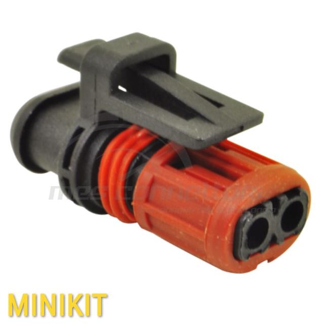 kit Connettore tyco serie SOCKETLATCH 1.5 - 2 vie p.f. per iniettori