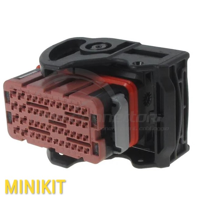 kit connettore Molex serie CMC da centralina - 48 vie (40+8) p.f. marrone left