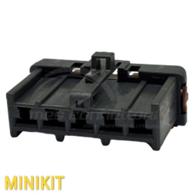 kit connettore yazaki serie 187 4.8mm - 5 vie p.f. sealed resistenze fiat