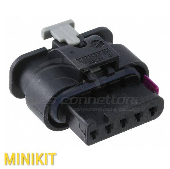 kit connettore tyco serie MCON 1.2 - 5 vie p.f. con CPA