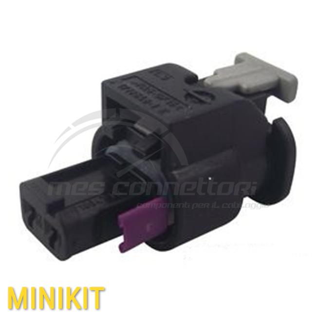 kit connettore tyco serie MCON 1.2 - 2 vie p.f. con CPA