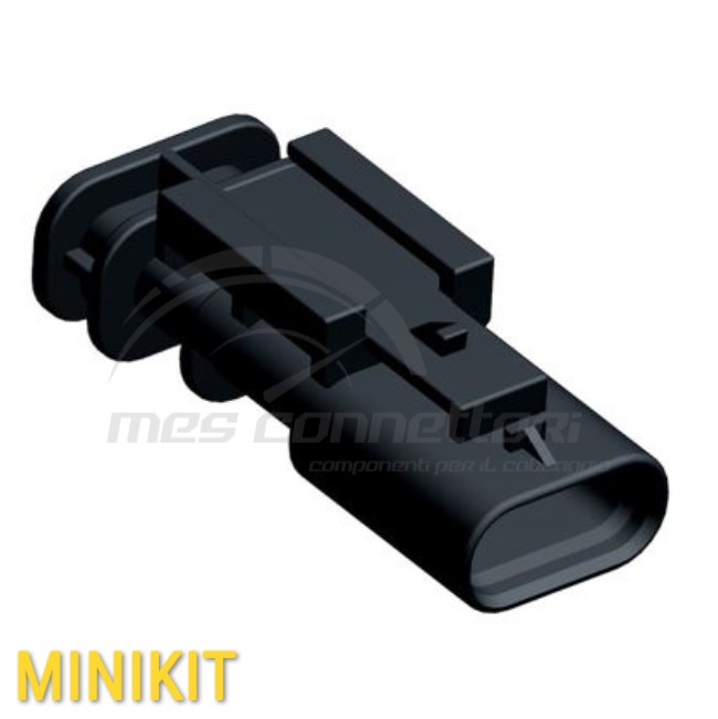 kit connettore tyco serie MCON 1.2 - 3 vie p.m. con CPA